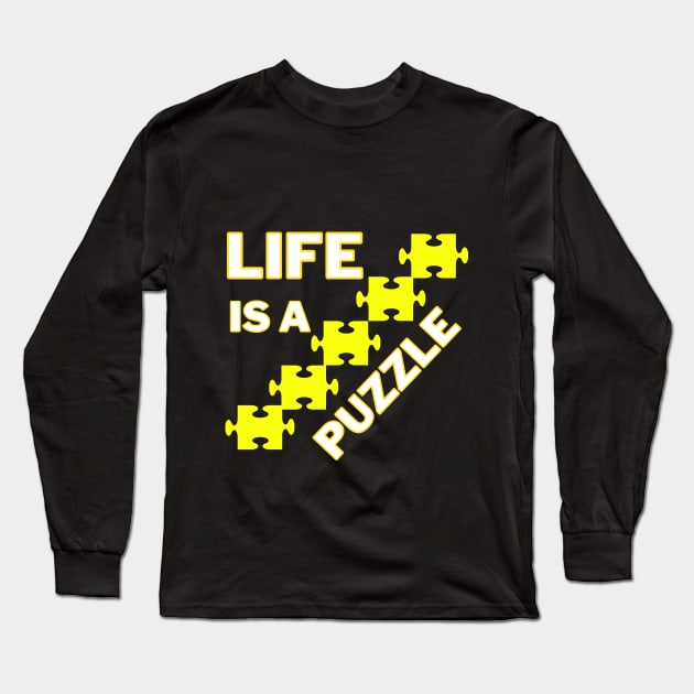 Life is a Puzzle ! Long Sleeve T-Shirt by Aleks Shop